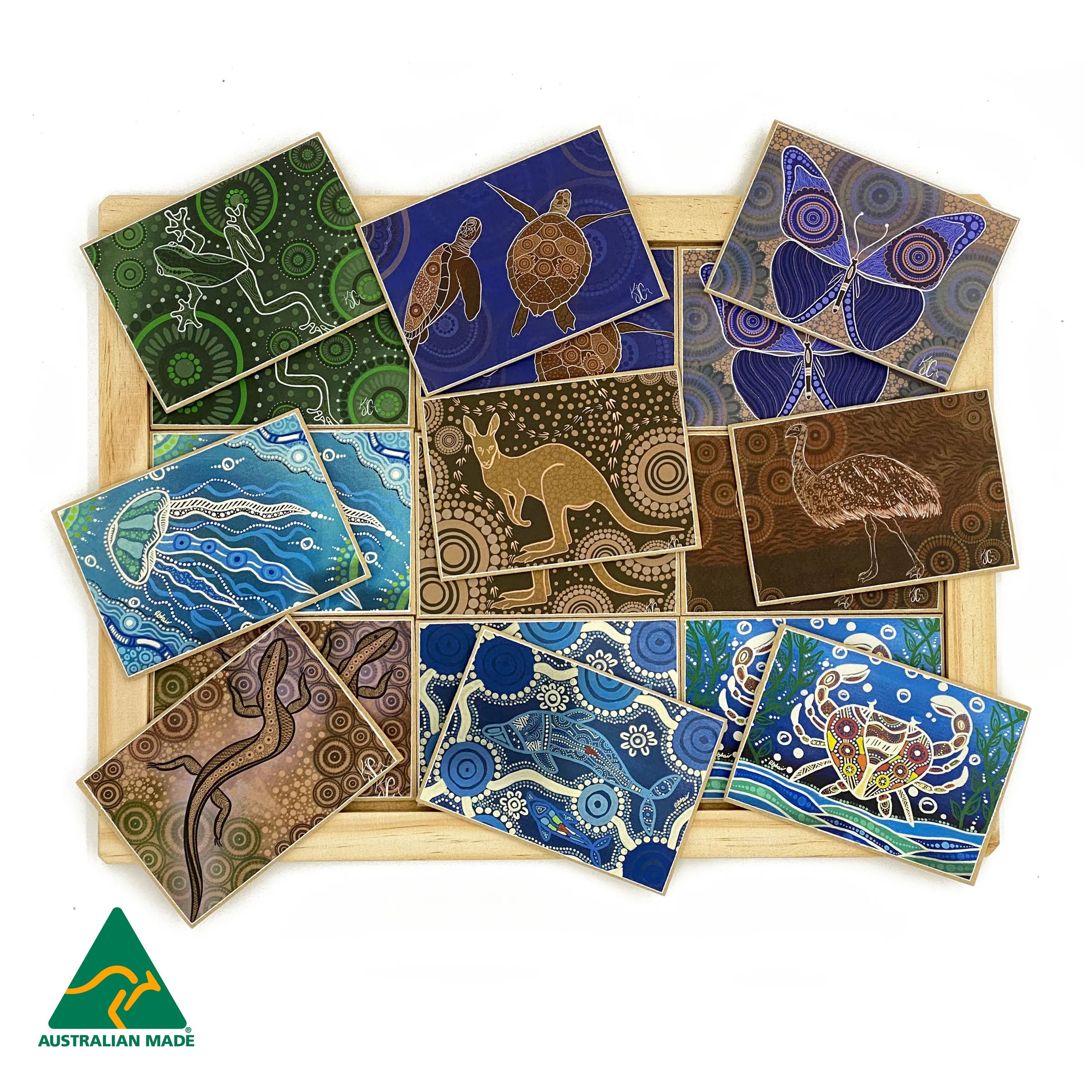 Aboriginal Art Animals Memory Game