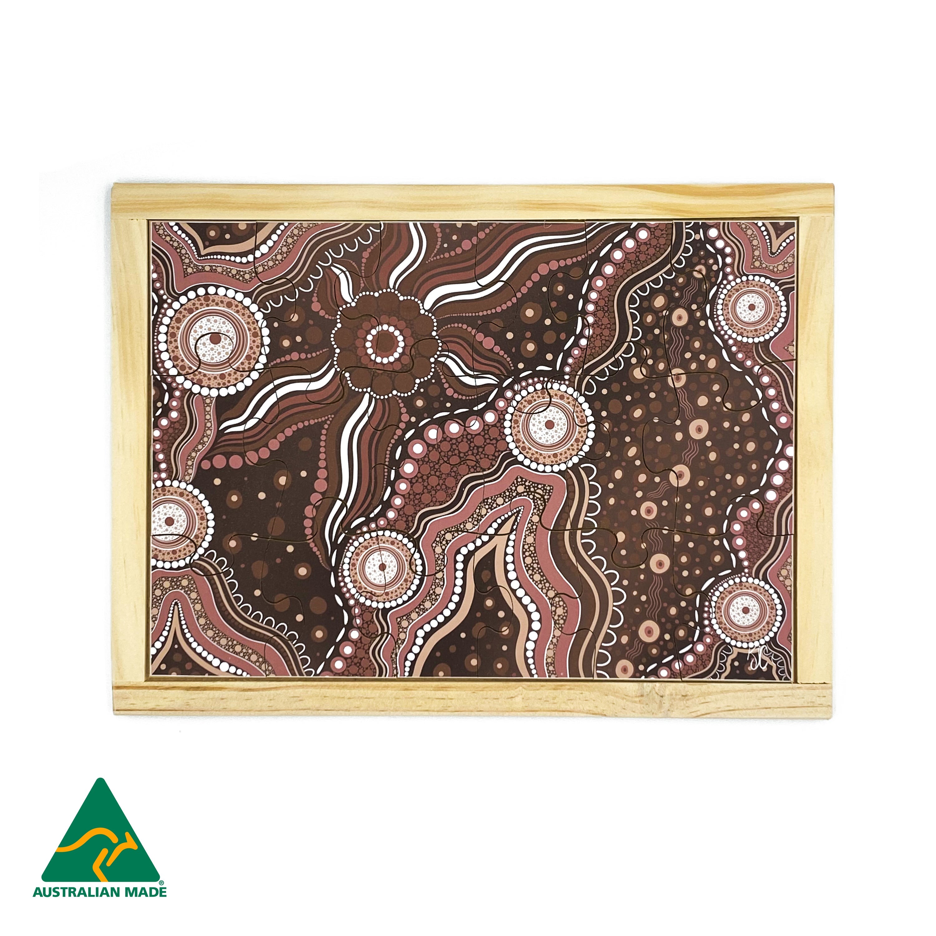 Aboriginal Art Bush Dreaming Puzzle