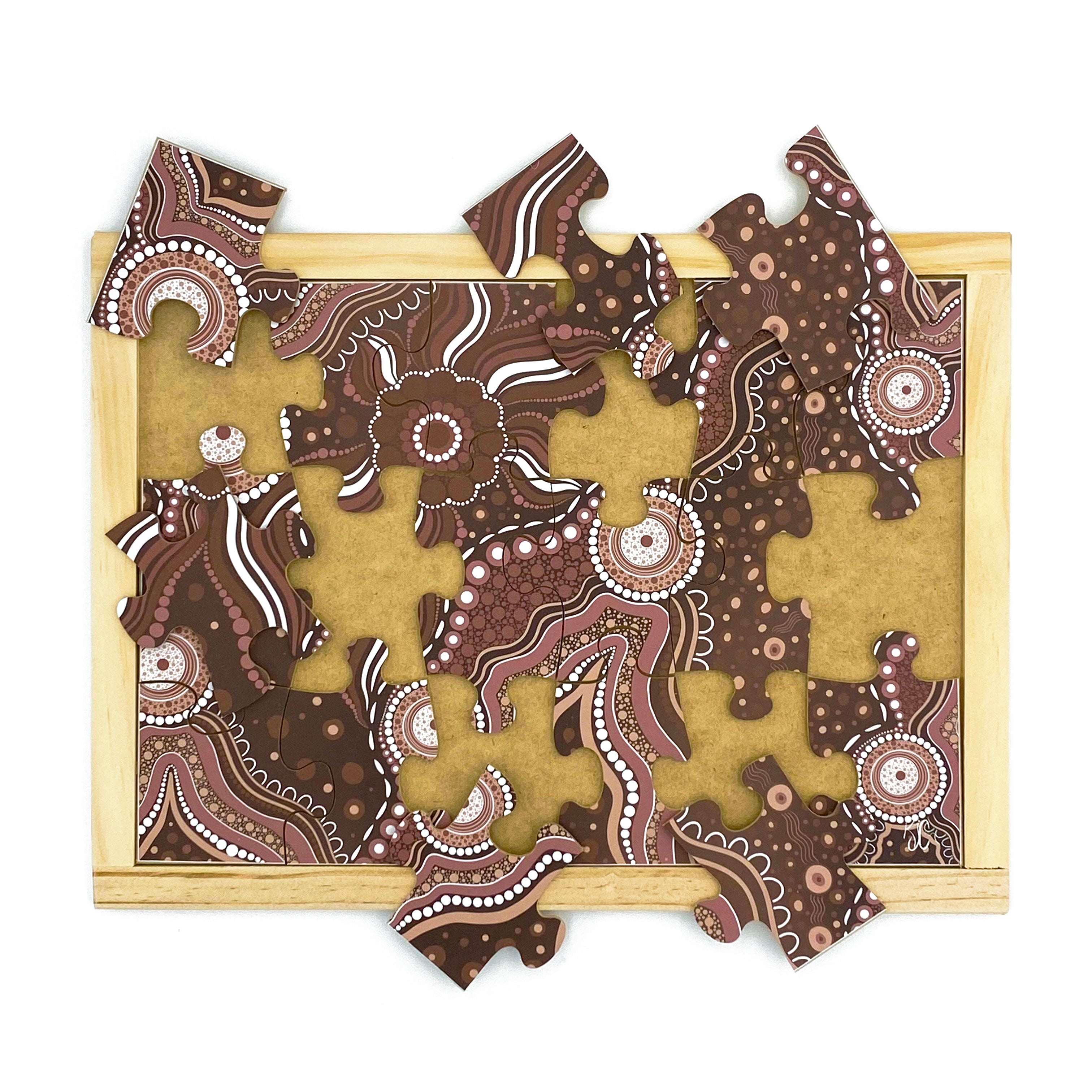 Aboriginal Art Bush Dreaming Puzzle