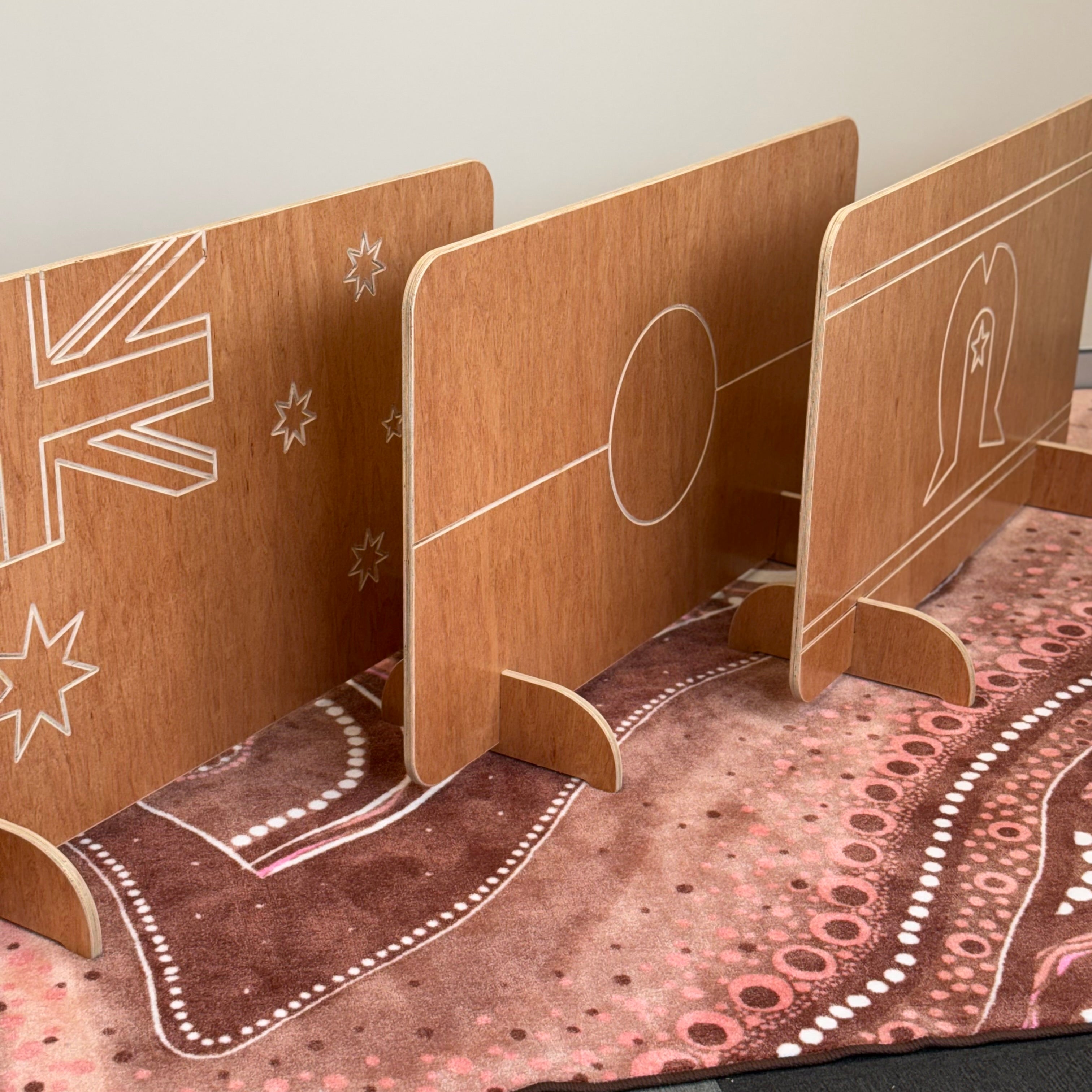 Australian Flags Room Divider Set