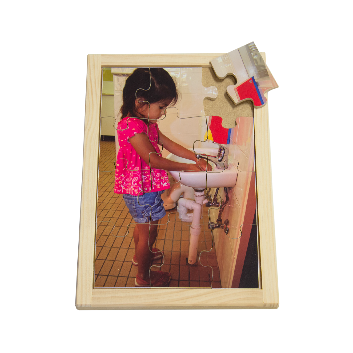 Indian Girl Washing Hands Puzzle