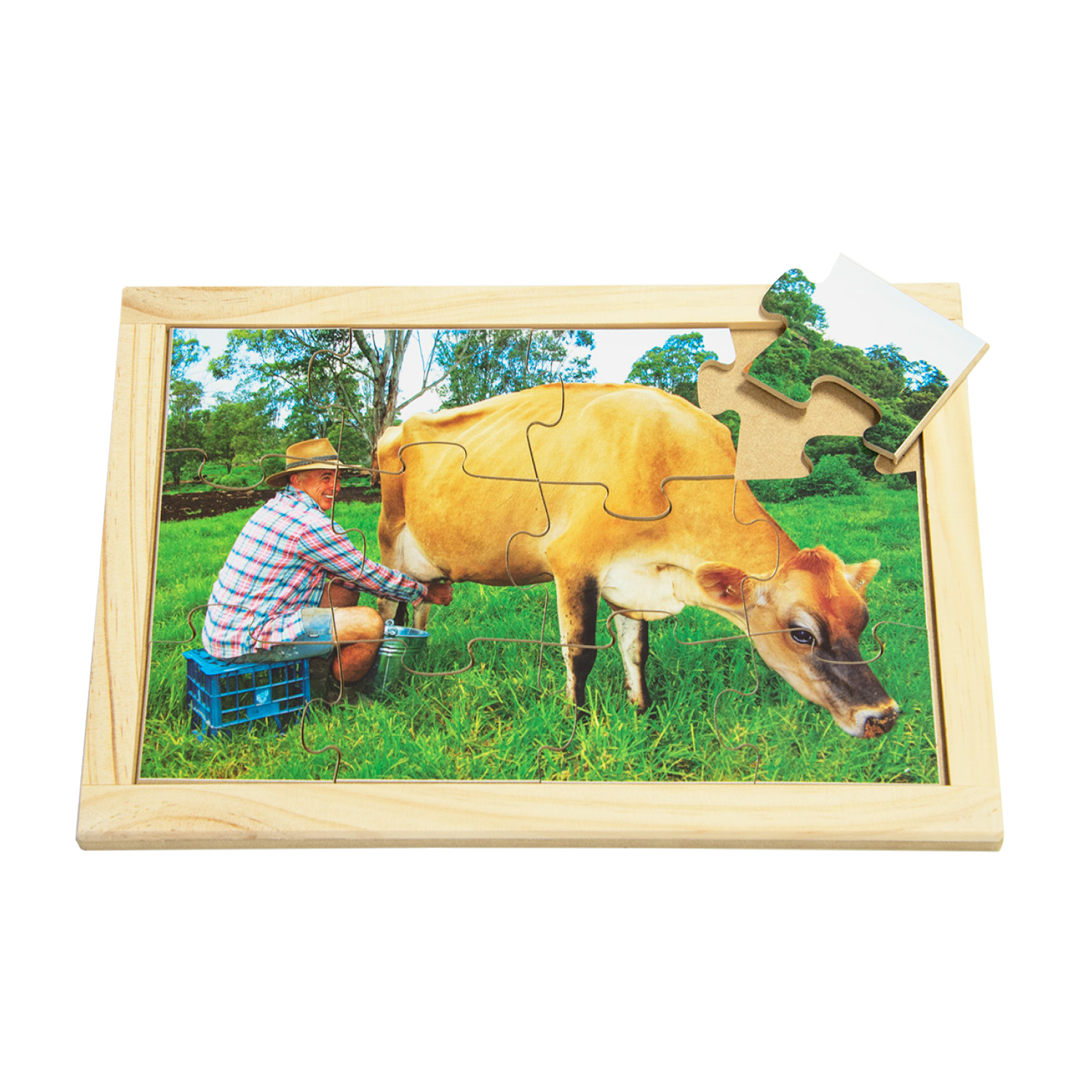 Milking Cow Farm Puzzle