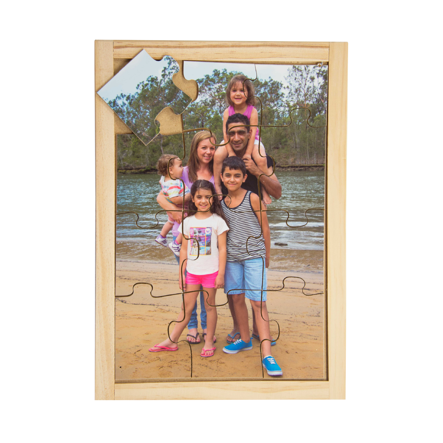 Mixed Race Family Puzzle