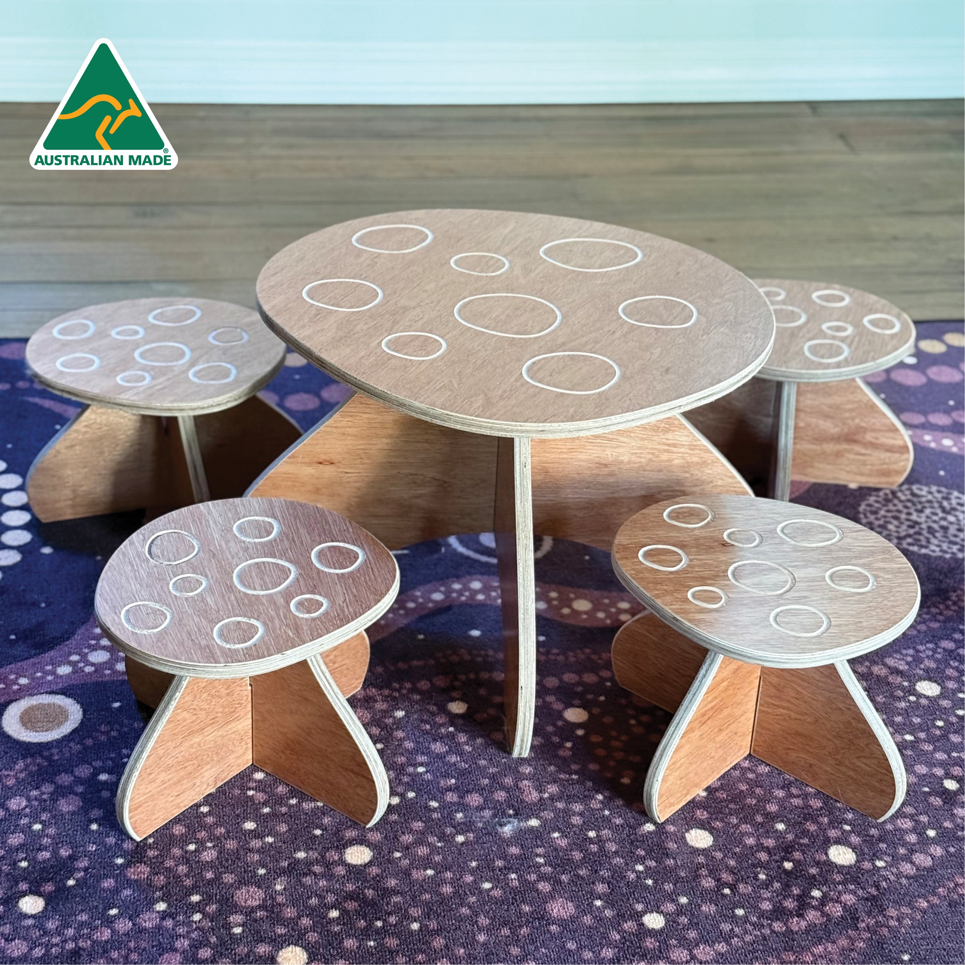 Mushroom Table and Stool
