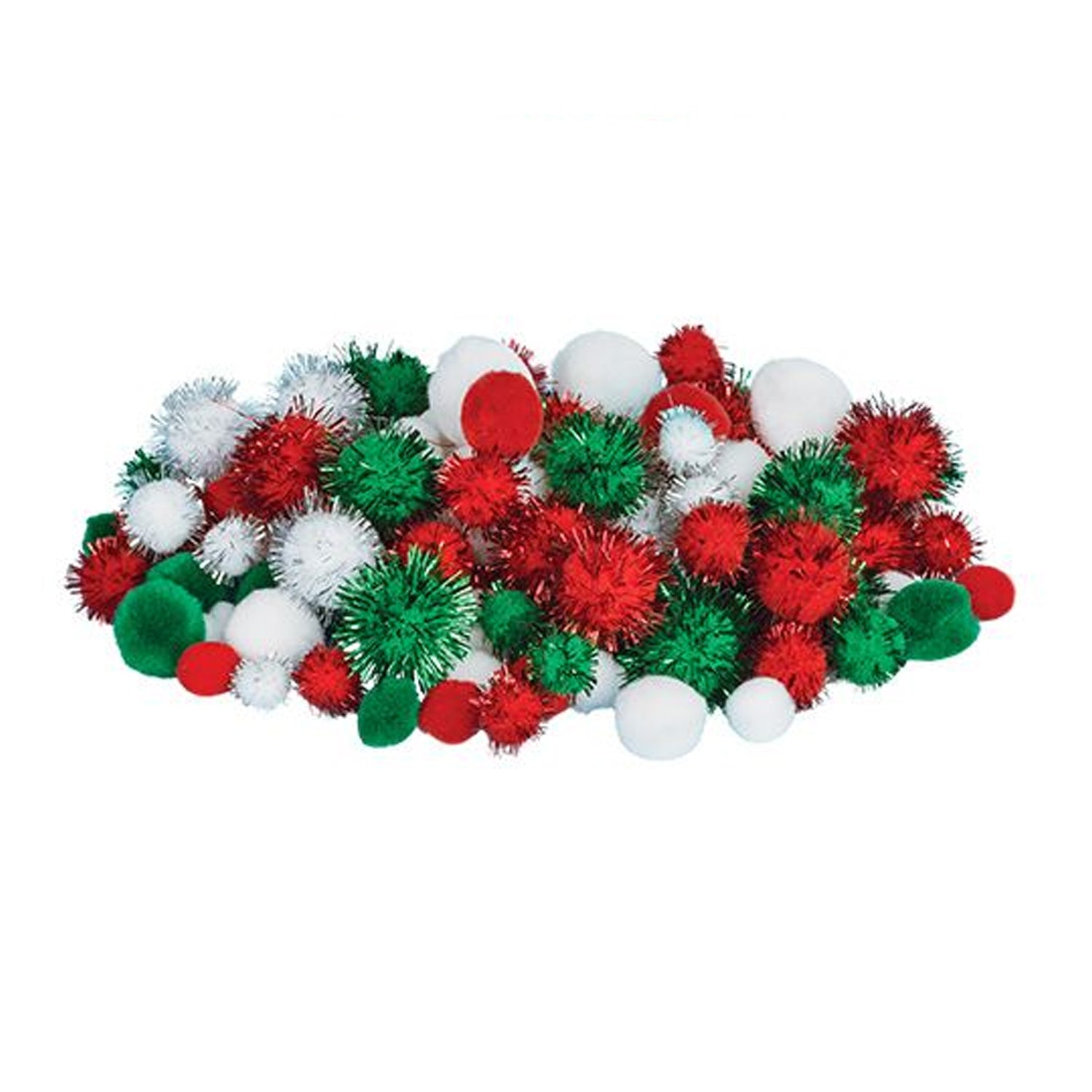 Pom Poms Christmas Asst 300's