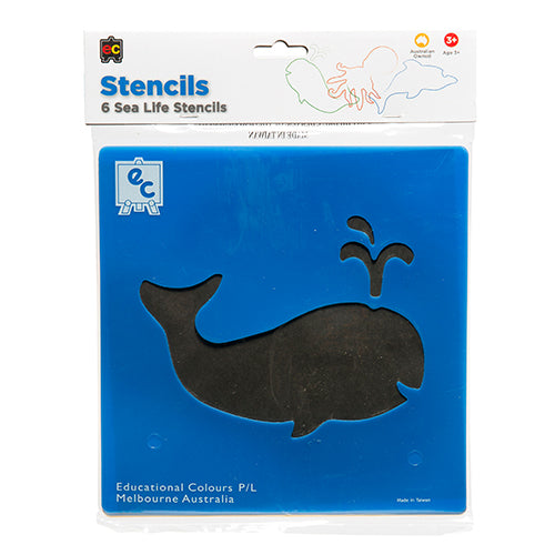 Sea Life Stencil Set of 6