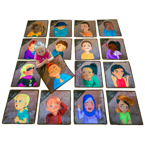 Emotions Faces Rug Squares